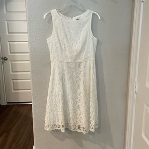 Adrianna Papell White Lace Dress